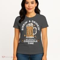 Cornhole Gift Sinkin & Drinkin Women's T-Shirt thumb 4