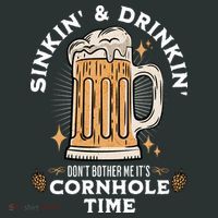 Cornhole Gift Sinkin & Drinkin Kids Hoodie thumb 5