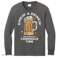 Cornhole Gift Sinkin & Drinkin Kids Long Sleeve Shirt thumb 0