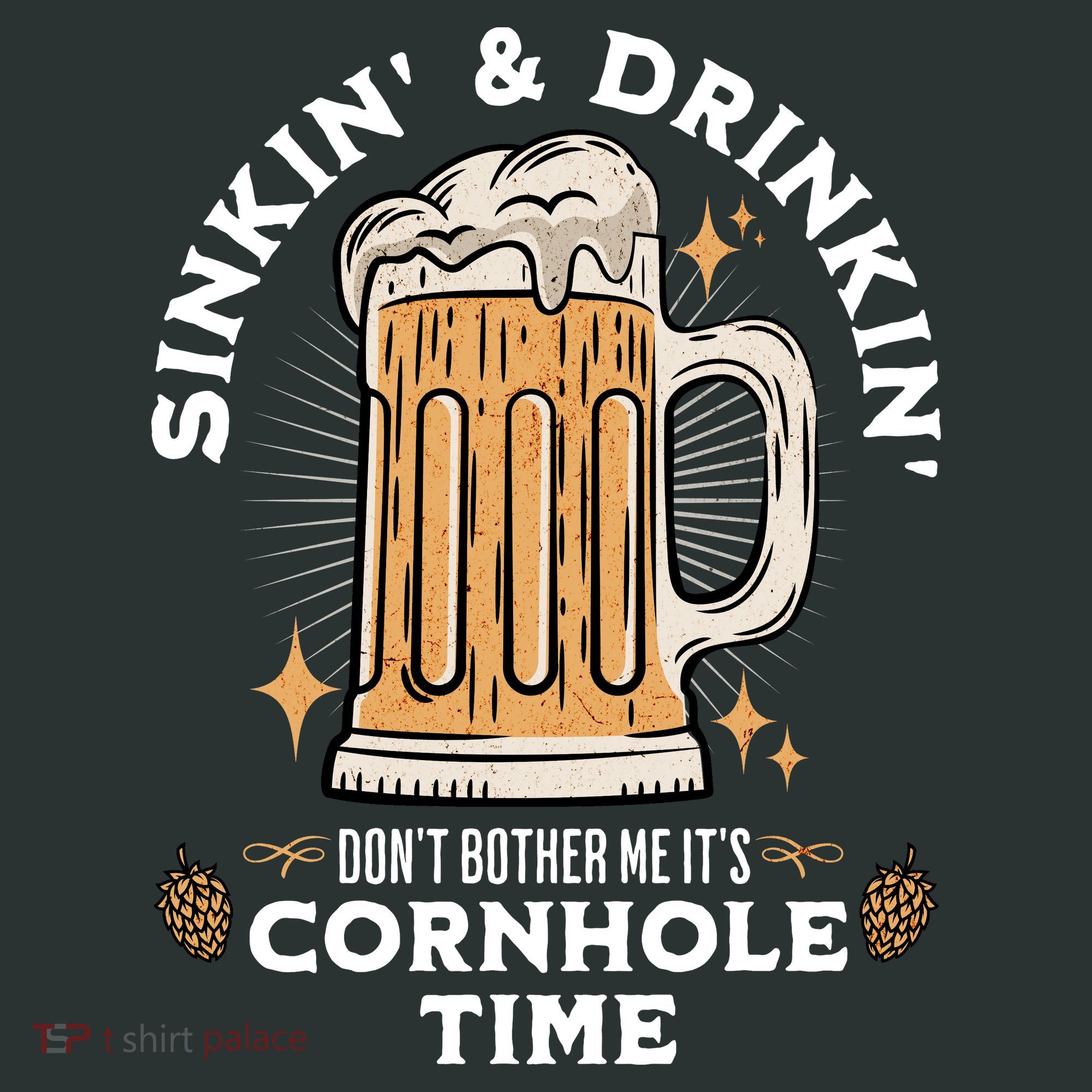 Cornhole Gift Sinkin & Drinkin Kids T-Shirt
