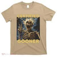 Certified Gooner Skeleton Vintage Funny T-Shirt thumb 0