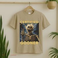 Certified Gooner Skeleton Vintage Funny T-Shirt thumb 2