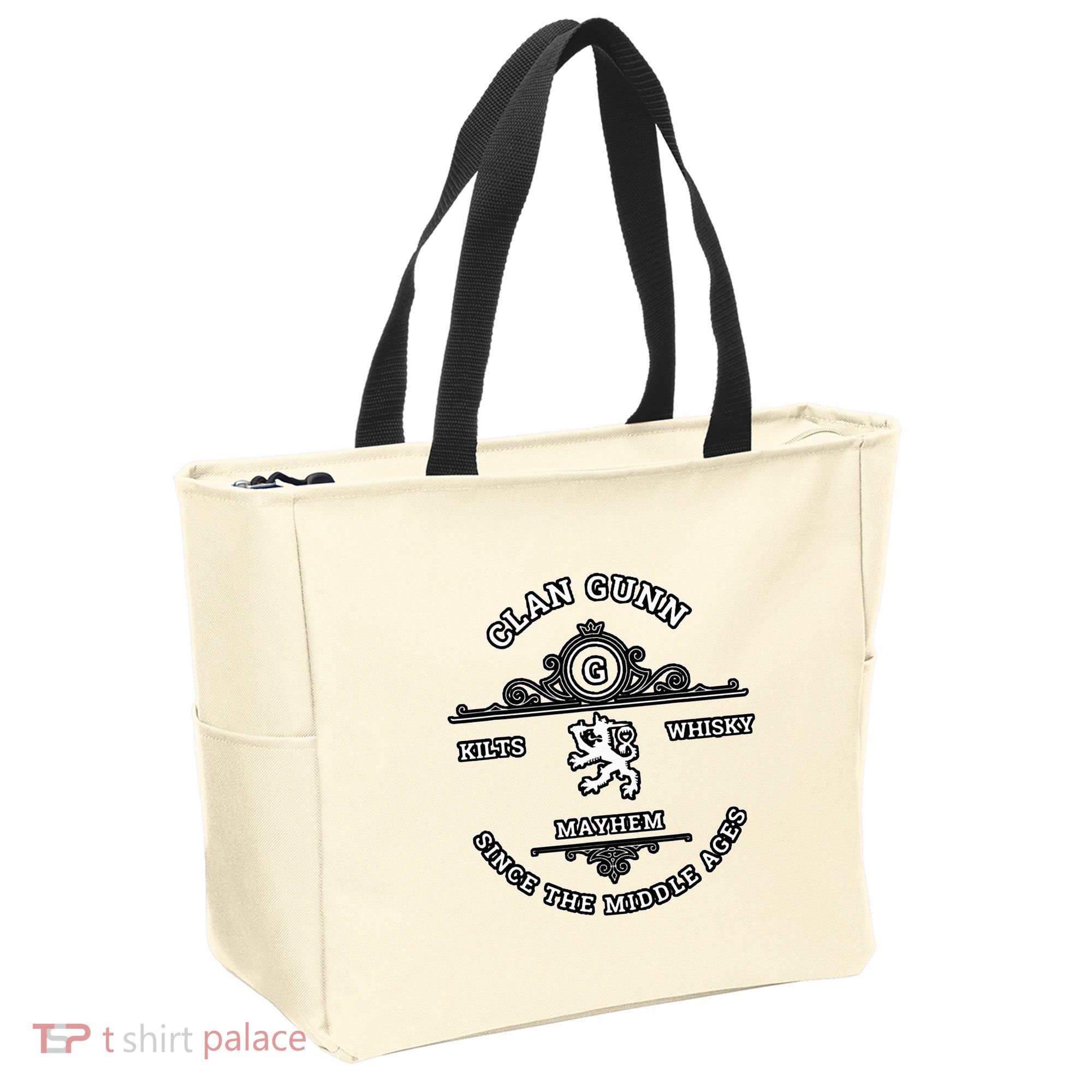 Clan Gunn Scottish Kilt Highland Games Tote Bag