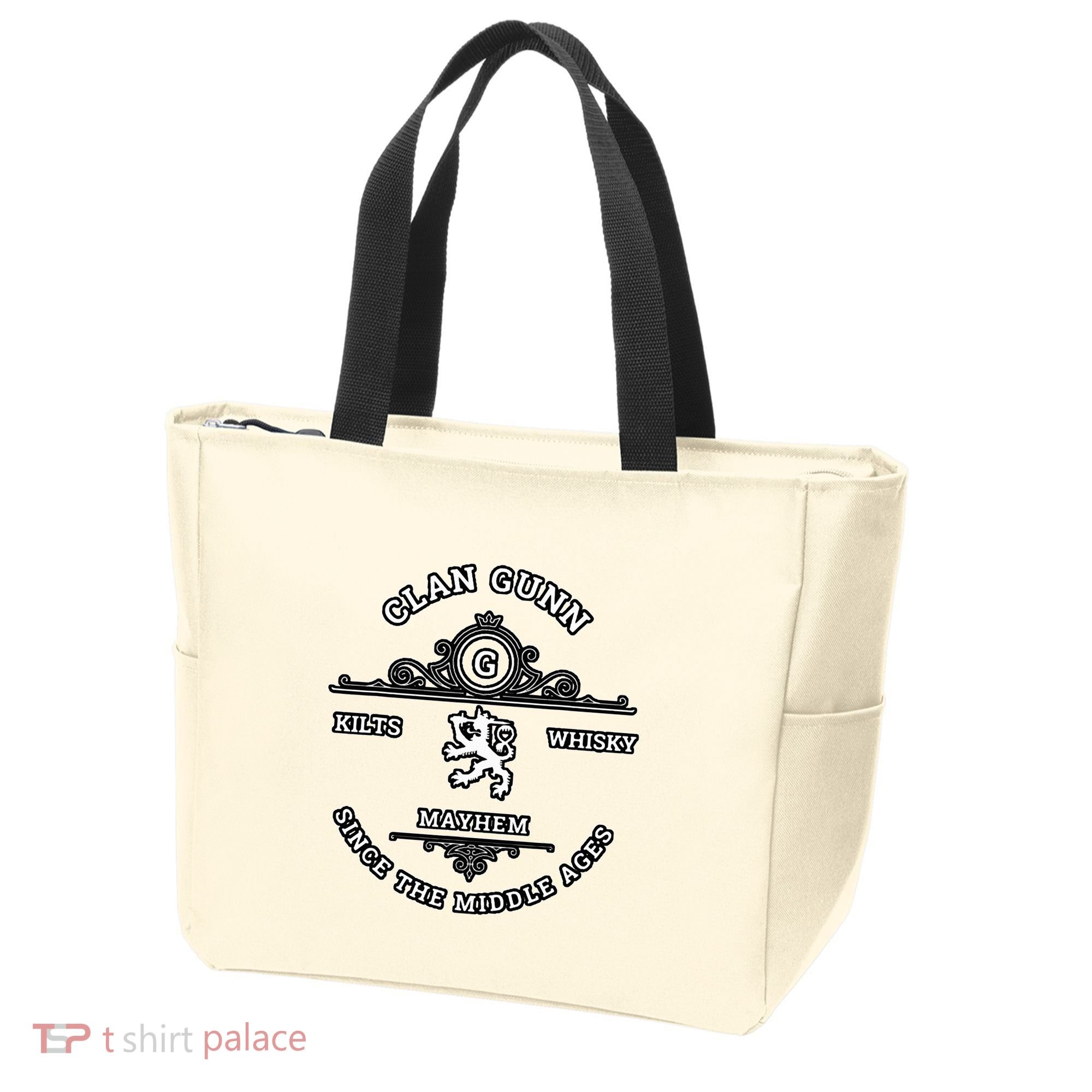 Clan Gunn Scottish Kilt Highland Games Tote Bag