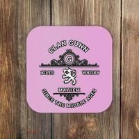 Clan Gunn Scottish Kilt Highland Games Coaster thumb 0