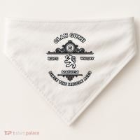 Clan Gunn Scottish Kilt Highland Games USA-Made Doggie Bandana thumb 0