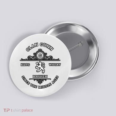 Clan Gunn Scottish Kilt Highland Games Button