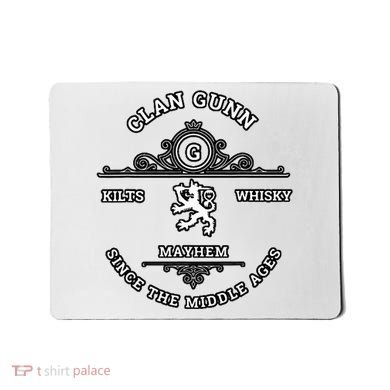 Clan Gunn Scottish Kilt Highland Games Mousepad