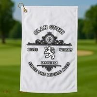 Clan Gunn Scottish Kilt Highland Games Golf Towel thumb 1