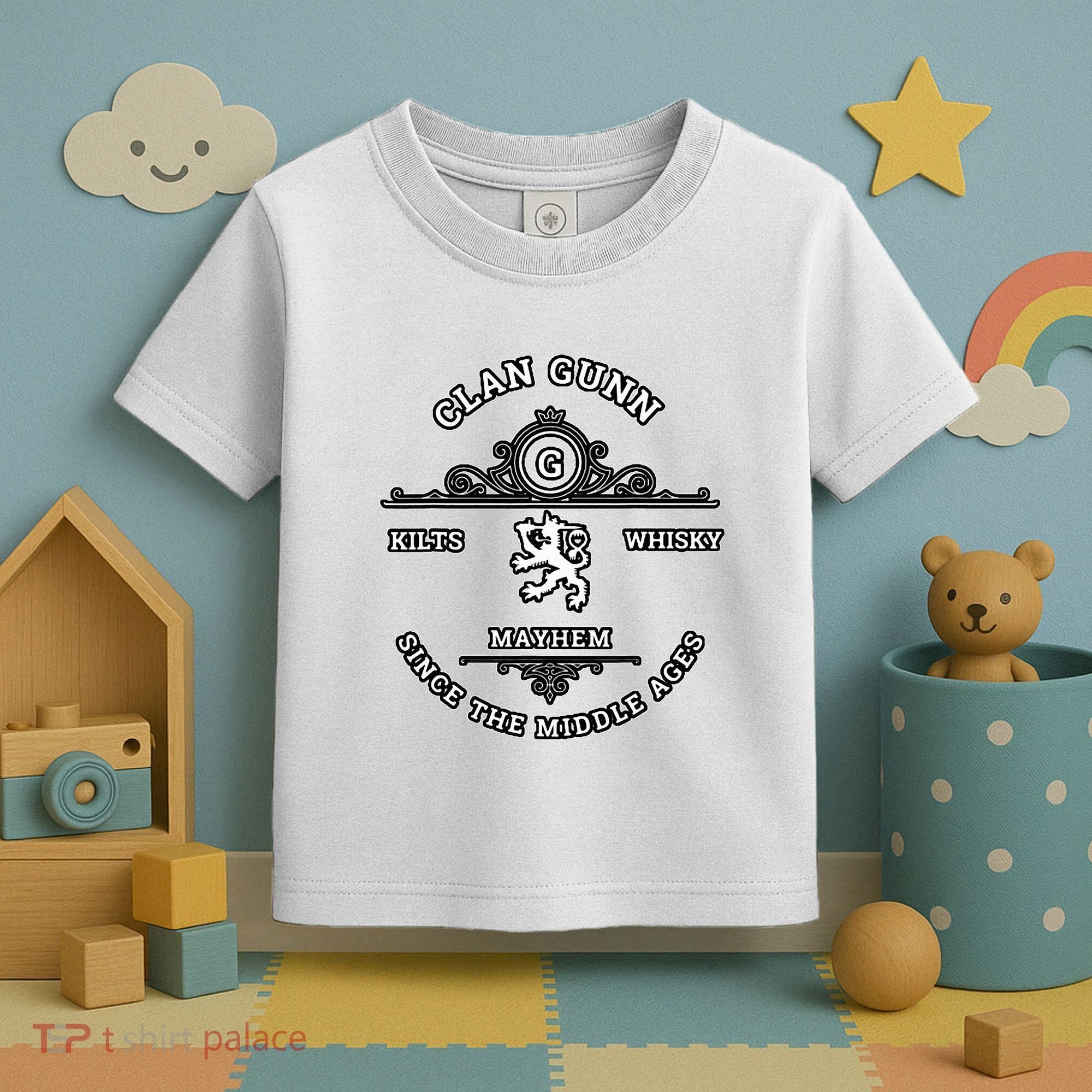 Clan Gunn Scottish Kilt Highland Games Toddler T-Shirt