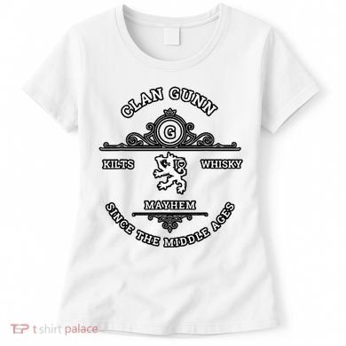 Clan Gunn Scottish Kilt Highland Games Women's T-Shirt