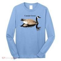 Canada Goose Swimming Gift Waterfowl Lover Long Sleeve Shirt thumb 0