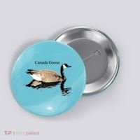 Canada Goose Swimming Gift Waterfowl Lover Button thumb 0