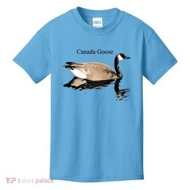 Canada Goose Swimming Gift Waterfowl Lover Kids T-Shirt
