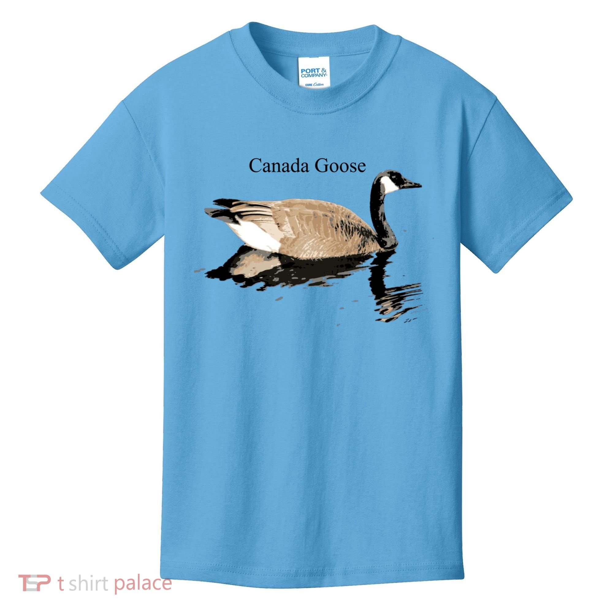 Canada Goose Swimming Gift Waterfowl Lover Kids T-Shirt