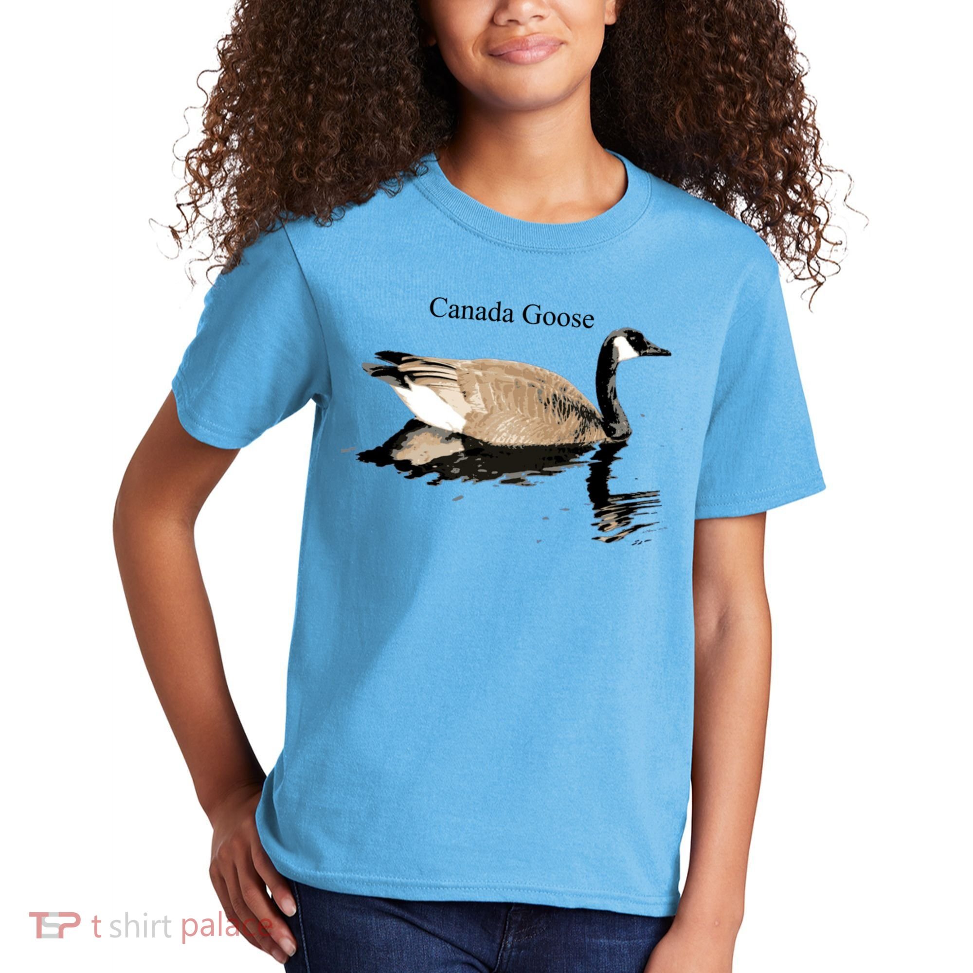 Canada Goose Swimming Gift Waterfowl Lover Kids T-Shirt