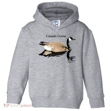 Canada Goose Swimming Gift Waterfowl Lover Toddler Hoodie