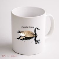 Canada Goose Swimming Gift Waterfowl Lover Coffee Mug thumb 1