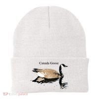Canada Goose Swimming Gift Waterfowl Lover Beanie thumb 0
