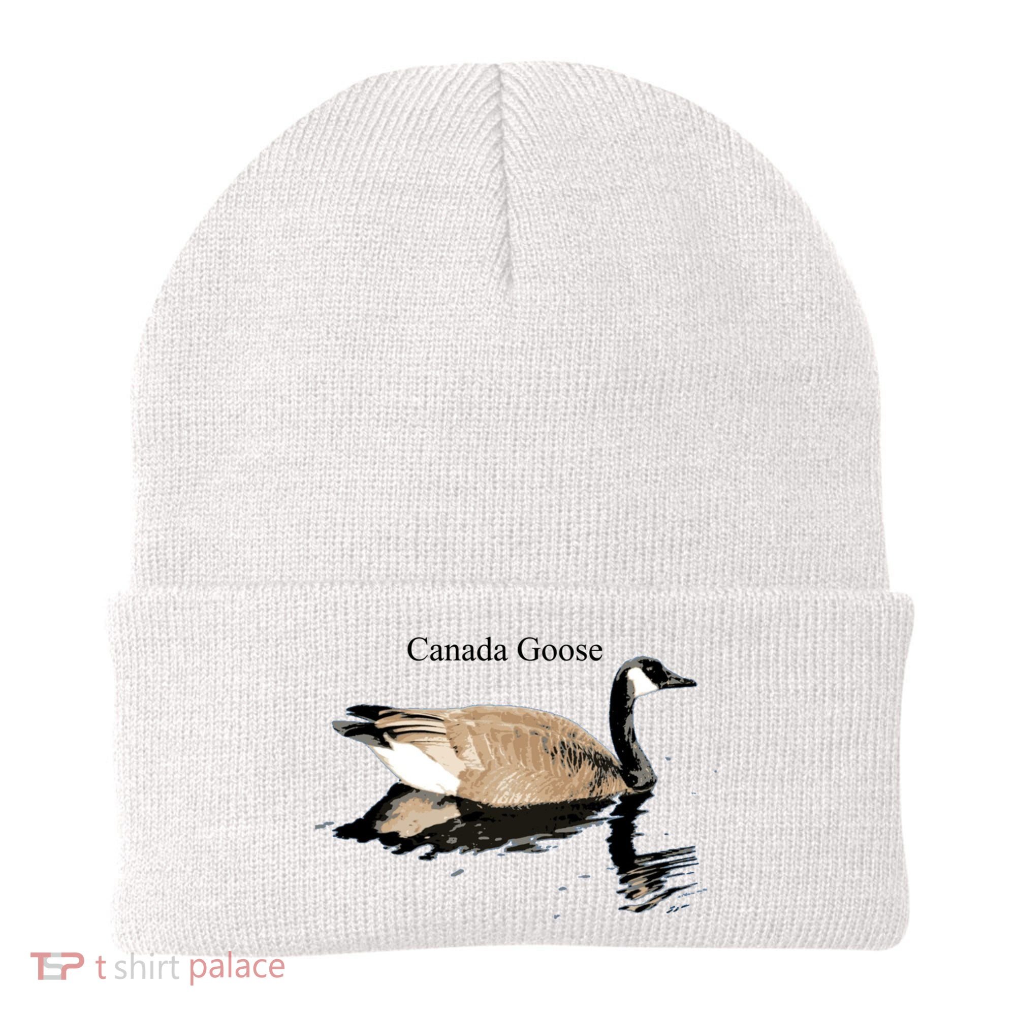 Canada Goose Swimming Gift Waterfowl Lover Beanie