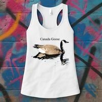 Canada Goose Swimming Gift Waterfowl Lover Women's Tank Top thumb 3