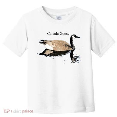 Canada Goose Swimming Gift Waterfowl Lover Toddler T-Shirt