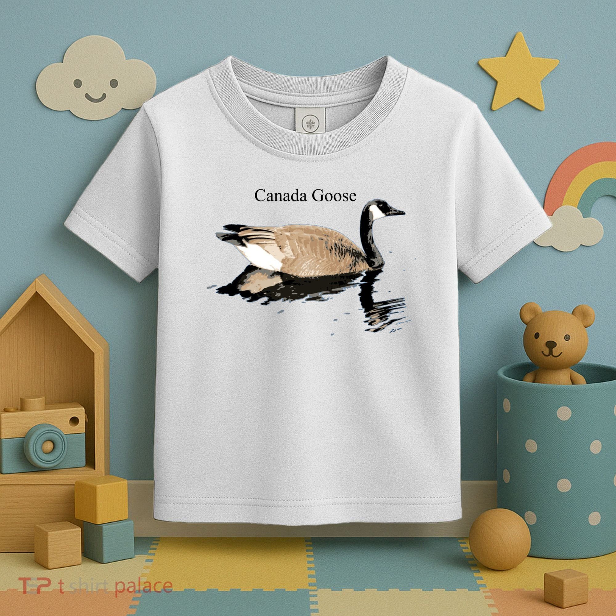 Canada Goose Swimming Gift Waterfowl Lover Toddler T-Shirt