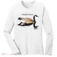 Canada Goose Swimming Gift Waterfowl Lover Women's Long Sleeve Shirt thumb 0