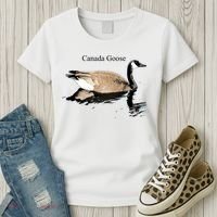 Canada Goose Swimming Gift Waterfowl Lover Women's T-Shirt thumb 3
