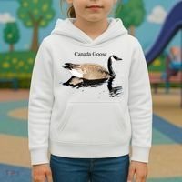 Canada Goose Swimming Gift Waterfowl Lover Kids Hoodie thumb 3