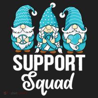 Cute Gnomes Support Squad Survivor Cervical Cancer Awareness Women's Sweatshirt thumb 2