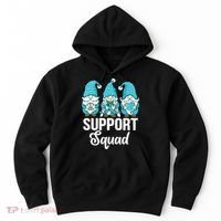 Cute Gnomes Support Squad Survivor Cervical Cancer Awareness Hoodie thumb 0