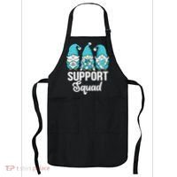 Cute Gnomes Support Squad Survivor Cervical Cancer Awareness Apron thumb 0