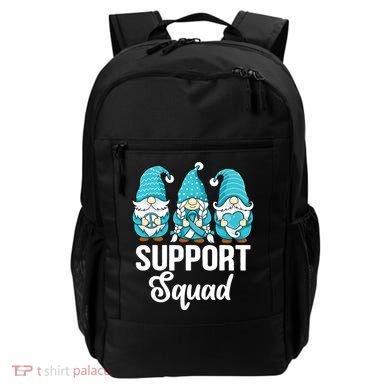 Cute Gnomes Support Squad Survivor Cervical Cancer Awareness Backpack