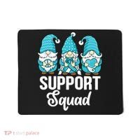 Cute Gnomes Support Squad Survivor Cervical Cancer Awareness Mousepad thumb 0