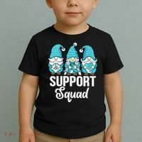 Cute Gnomes Support Squad Survivor Cervical Cancer Awareness Toddler T-Shirt thumb 2