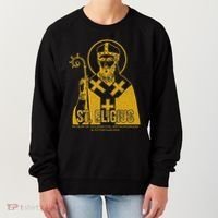 Catholicism Gold St. Eligius Jesus Catholic Christian Saint Women's Sweatshirt thumb 0