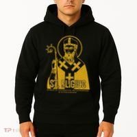 Catholicism Gold St. Eligius Jesus Catholic Christian Saint Hoodie thumb 2