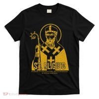 Catholicism Gold St. Eligius Jesus Catholic Christian Saint T-Shirt thumb 0