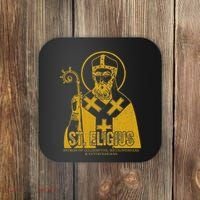 Catholicism Gold St. Eligius Jesus Catholic Christian Saint Coaster thumb 0