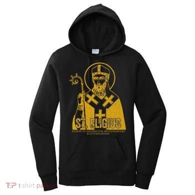 Catholicism Gold St. Eligius Jesus Catholic Christian Saint Women's Hoodie