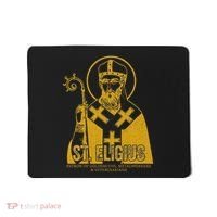 Catholicism Gold St. Eligius Jesus Catholic Christian Saint Mousepad thumb 0
