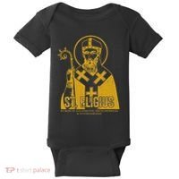 Catholicism Gold St. Eligius Jesus Catholic Christian Saint Baby Bodysuit thumb 0
