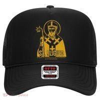 Catholicism Gold St. Eligius Jesus Catholic Christian Saint Hat thumb 0