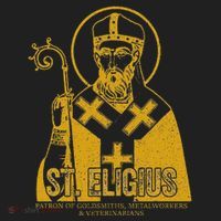 Catholicism Gold St. Eligius Jesus Catholic Christian Saint Hat thumb 2