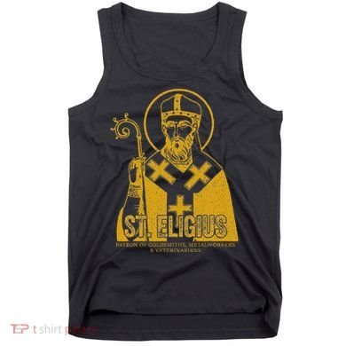 Catholicism Gold St. Eligius Jesus Catholic Christian Saint Tank Top