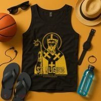Catholicism Gold St. Eligius Jesus Catholic Christian Saint Tank Top thumb 4