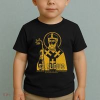 Catholicism Gold St. Eligius Jesus Catholic Christian Saint Toddler T-Shirt thumb 2
