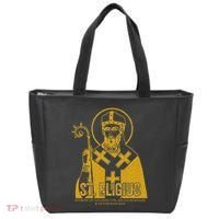 Catholicism Gold St. Eligius Jesus Catholic Christian Saint Tote Bag thumb 0