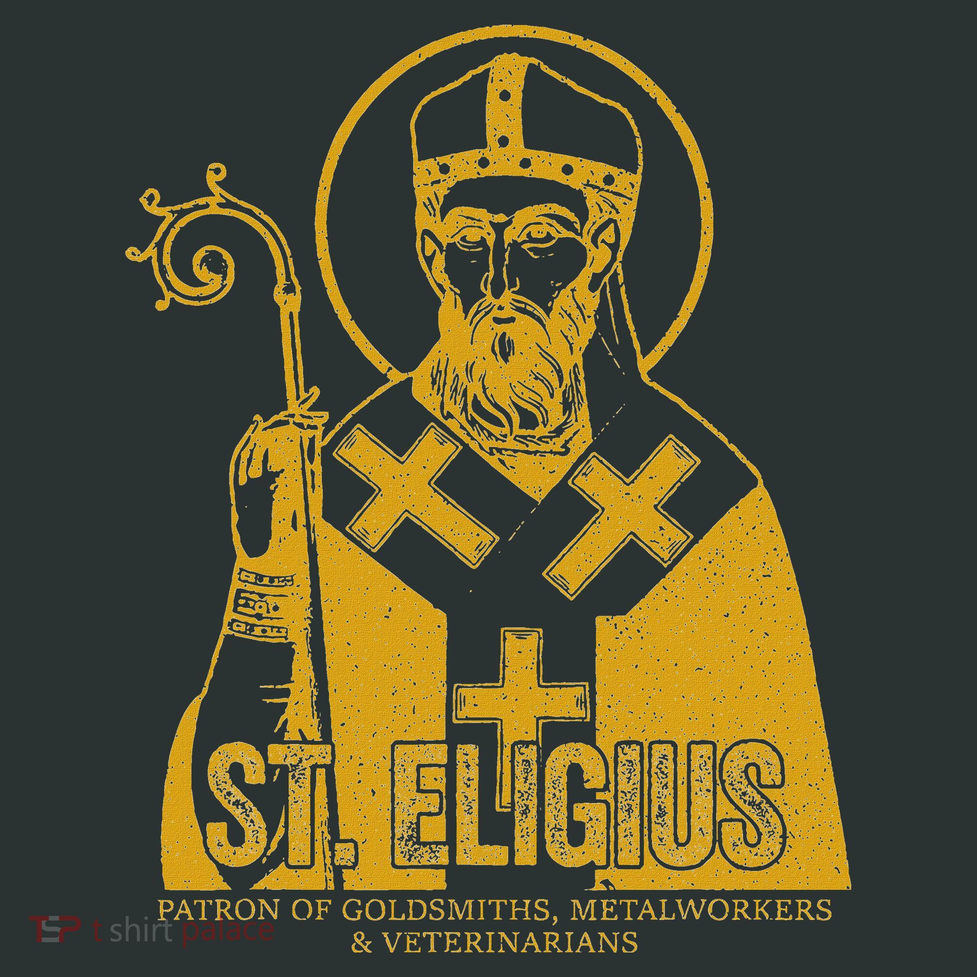 Catholicism Gold St. Eligius Jesus Catholic Christian Saint Infant Baby Jersey Bodysuit